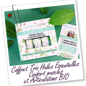 Coffret Huiles essentielles " Confort muscles et articulations BIO"