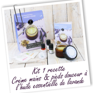 Coffret cosmétique maison crème mains et pieds douceur à la Lavande