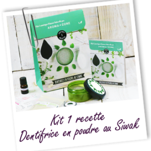 Coffret cosmétique maison Dentifrice en poudre au Siwak